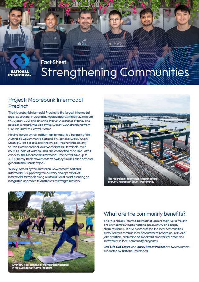 Community Benefits Fact Sheet Cover