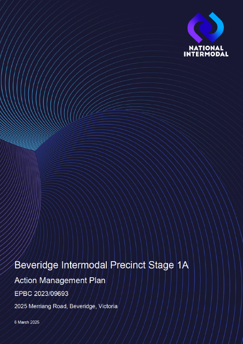 Beveridge Intermodal Precinct Project Planning and Approvals