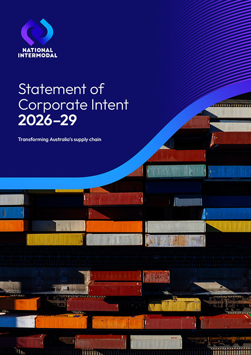National Intermodal Statement of Corporate Intent 2026-29 Cover