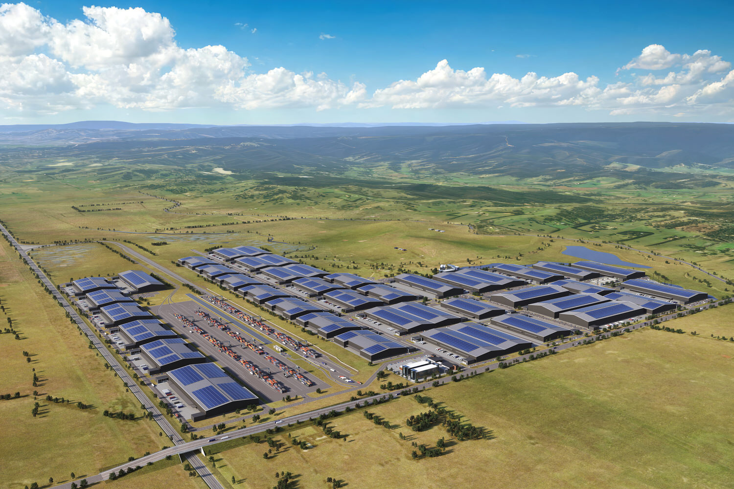 3D Render of Beveridge Intermodal Precinct